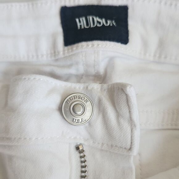 Hudson "KIDS" stretch twill skinny crop Jeans Jesse roll cuff skinny crop.  - Picture 4 of 6